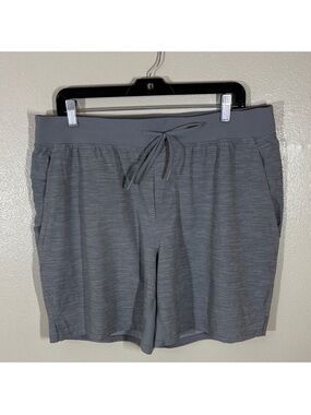 lululemon athletica Gray Heather Drawstring Performance Shorts